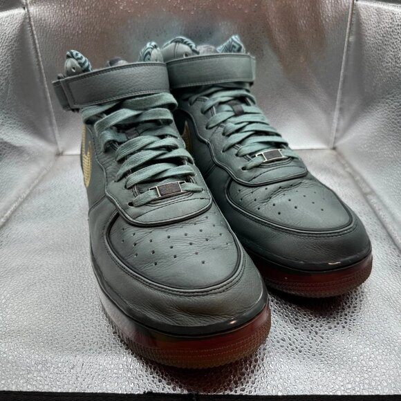 Size 12 Nike Air Force 1  Sprm Mx 07 Mid Gray Mens Lace-Up‎ Sneaker 316665-321 - Picture 2 of 14